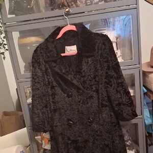 Vintage Mink Fur Swingcoat Black